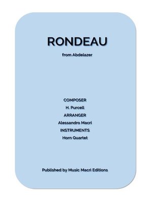 cover image of RONDEAU from Abdelazer by H. Purcell